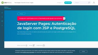 
                            1. JavaServer Pages: Autenticação de login com JSP e PostgreSQL