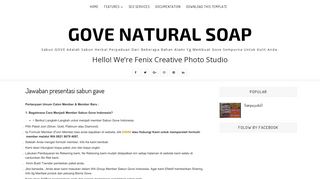 
                            10. Jawaban presentasi sabun gave - gove natural soap