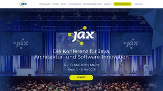 
                            10. JAX 2019 | Konferenz für Java, Architektur & Software-Innovationen