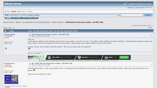 
                            9. JAXX Bitcoin/Ethereum wallet - DO NOT USE - Bitcointalk