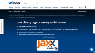 
                            10. Jaxx wallet review 2019 | Features & fees | finder.com