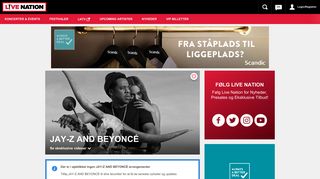 
                            3. JAY-Z AND BEYONCÉ Information | Live Nation Danmark