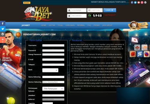 
                            8. Jayabet - Daftar dan login alternatif Jaya bet poker domino online