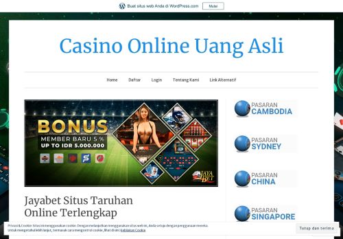 
                            5. Jayabet Situs Taruhan Online Terlengkap – Casino Online Uang Asli