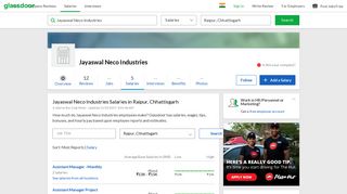 
                            4. Jayaswal Neco Industries Salaries in Raipur, Chhattisgarh | Glassdoor ...