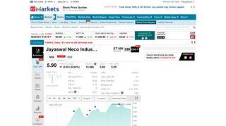 
                            3. JAYNECOIND share price - 3.60 INR, Jayaswal Neco Industries stock ...