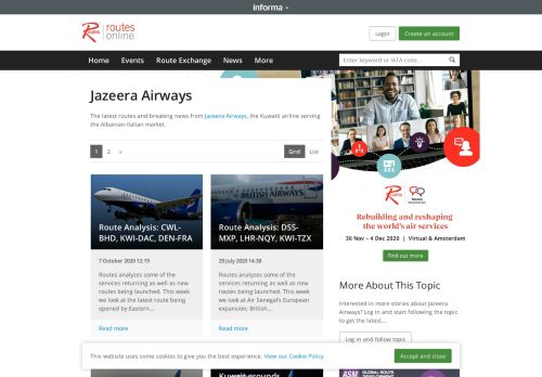 
                            7. Jazeera Airways News :: Routesonline