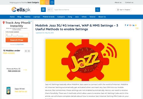 
                            10. Jazz Internet, WAP & MMS Settings (3 Working Methods) - ...