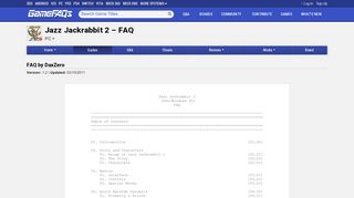 
                            7. Jazz Jackrabbit 2 FAQ for PC by DaxZero - GameFAQs