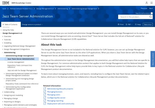 
                            7. Jazz Team Server Administration - IBM