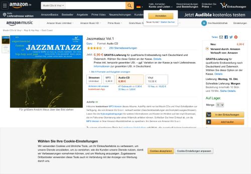 
                            9. Jazzmatazz Vol.1 - Guru: Amazon.de: Musik