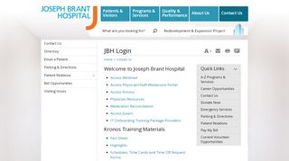 
                            5. JBH Login - Joseph Brant Hospital