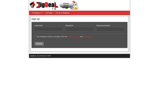 
                            3. JbigDeaL Cloud Server: sign up