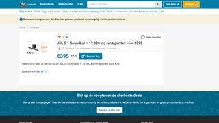 
                            8. JBL 5.1 Soundbar + 19.000 ing rentepunten voor €395 - Spydeals