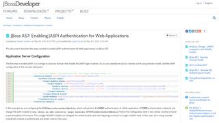 
                            8. JBoss AS7: Enabling JASPI Authentication for We... |JBoss Developer