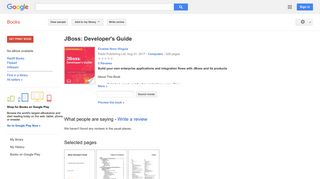 
                            8. JBoss: Developer's Guide