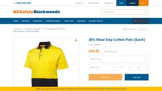 
                            7. JB's Wear Day Cotton Polo - NZ Safety Blackwoods