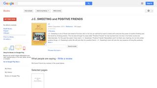 
                            6. J.C. SWEETING and POSITIVE FRIENDS - Google बुक के परिणाम