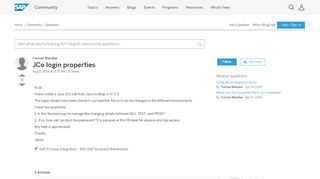 
                            10. JCo login properties - archive SAP