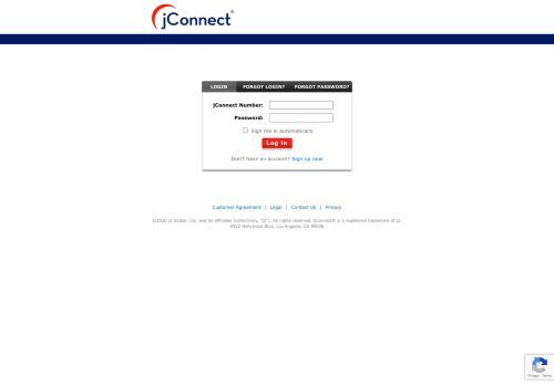 
                            4. jConnect: Log into My Account | Internet Fax Services Login