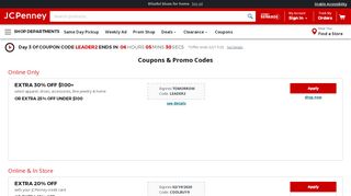 
                            3. JCPenney Coupons & Promo Codes