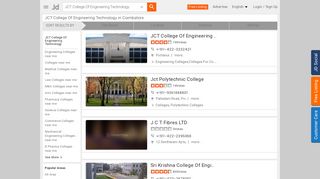 
                            12. JCT College Of Engineering Technology in Coimbatore - Justdial