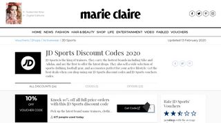 
                            4. JD Sports Discount Codes → 10% Off in February 2019 - marie claire