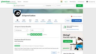 
                            7. JD Sports Fashion Employee Benefits and Perks | Glassdoor.co.in