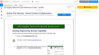 
                            10. JD Supply Network Quick Reference Guide - (JDSN). - studylib.net