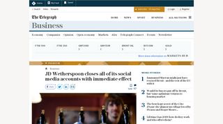
                            11. JD Wetherspoon closes all of its social media accounts with ...