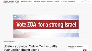 
                            8. JDate vs JSwipe: Online Yentas battle over Jewish dating ...