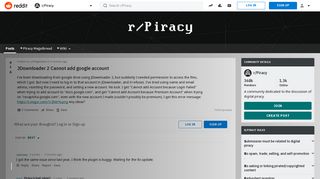 
                            1. JDownloader 2 Cannot add google account : Piracy - Reddit