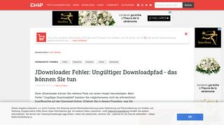 
                            2. JDownloader Fehler: Ungültiger Downloadpfad - das können Sie tun ...