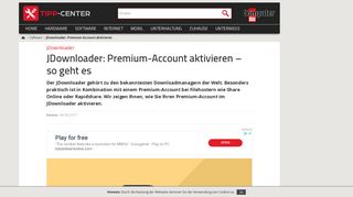 
                            10. JDownloader: Premium-Account aktivieren | TippCenter