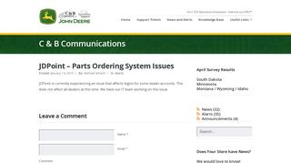 
                            4. JDPoint – Parts Ordering System Issues – C & B Operations – Systems ...