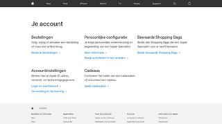 
                            3. Je account - Apple (NL)