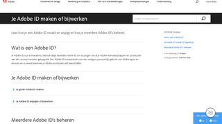 
                            3. Je Adobe ID maken of bijwerken - Adobe Help Center