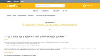 
                            6. Je n'arrive pas à accéder à mon alarme en local, que faire - Somfy Pro