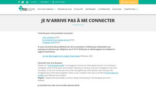 
                            4. Je n'arrive pas à me connecter - Fédération Française de Bridge