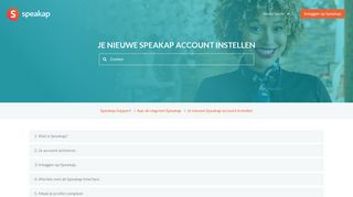 
                            5. Je nieuwe Speakap account instellen – Speakap Support