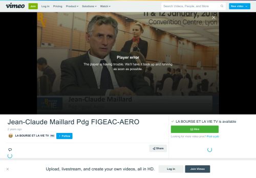 
                            5. Jean-Claude Maillard Pdg FIGEAC-AERO on Vimeo