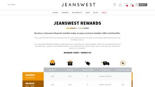 
                            2. Jeanswest Rewards
