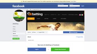 
                            1. Jebetting - About | Facebook