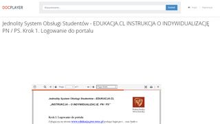 
                            5. Jednolity System Obsługi Studentów - EDUKACJA.CL INSTRUKCJA ...