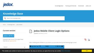 
                            1. Jedox Mobile Client Login Options - Jedox Knowledge BaseJedox ...