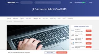 
                            1. JEE Advanced Admit Card 2019, Hall Ticket - Download here