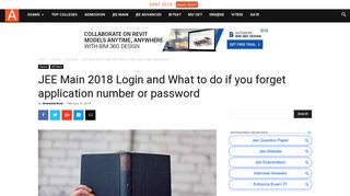 
                            7. JEE Main 2018 Login and What to do if you forget application number ...
