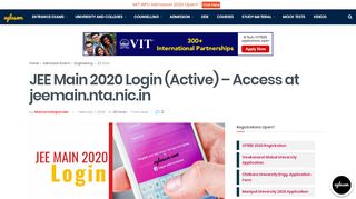
                            5. JEE Main 2018 Login Open Now: Download JEE Main Admit Card ...