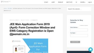 
                            13. JEE Main Application Form 2019 (April) Released – Register Online ...