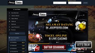 
                            7. Jeeptoto | Agen Bandar Togel Online Terpercaya